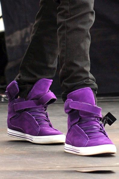justin bieber purple supra shoes for sale